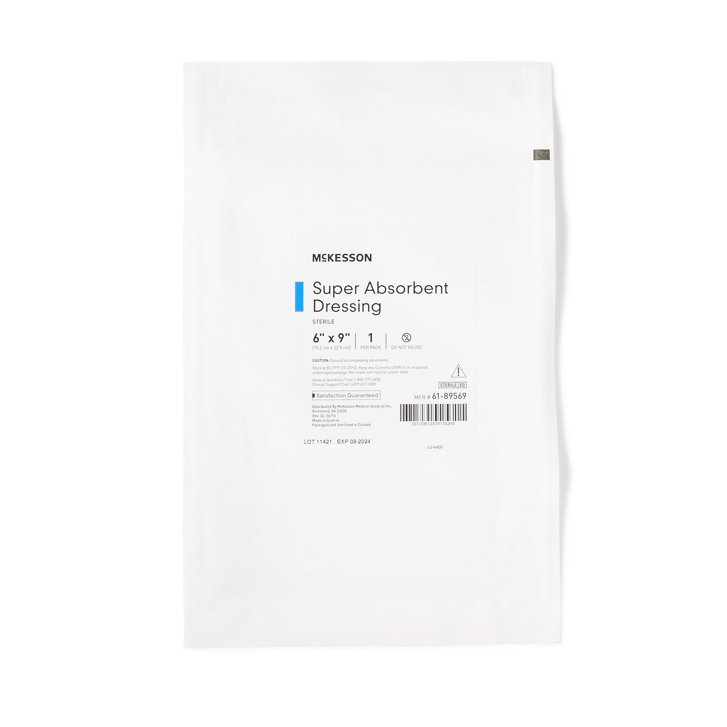 DRESSING, XTRASORB STR 6"X9"