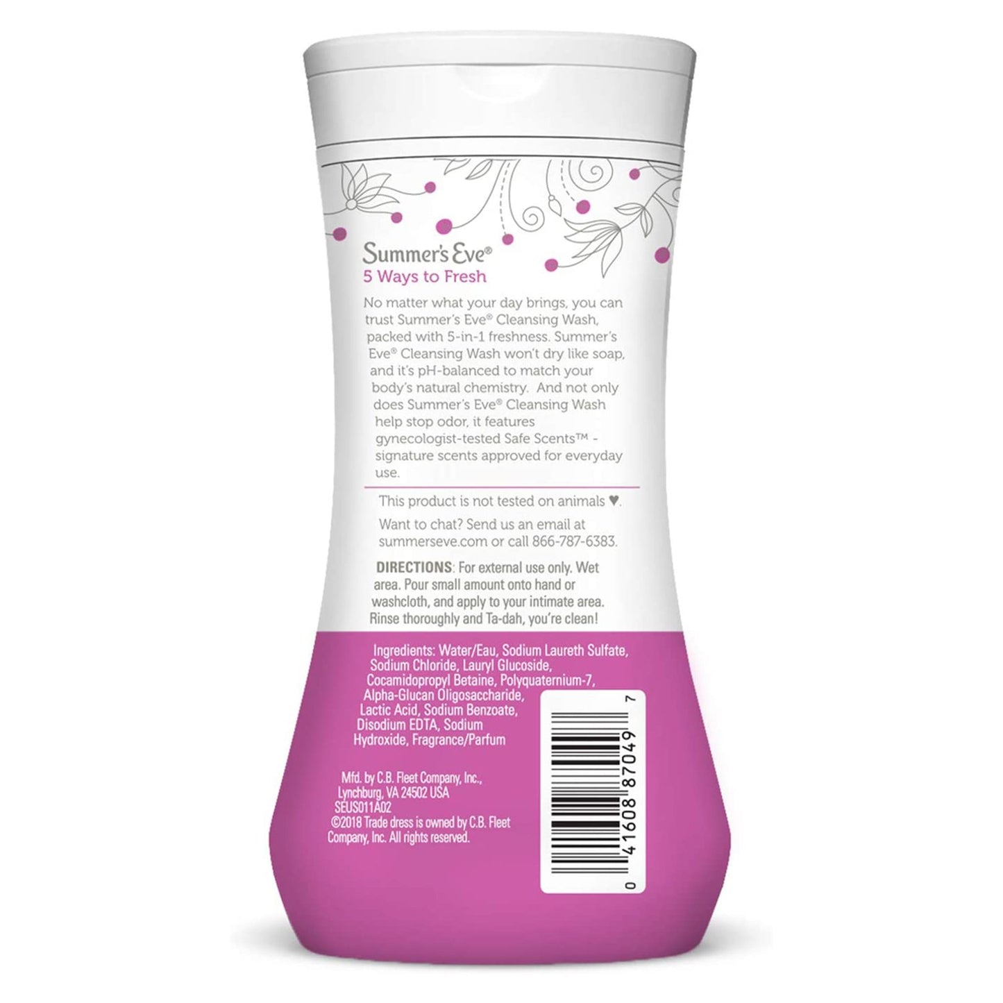 WASH, BODY SENSITIVE SUMMERS EVE 9OZ 9FLEET
