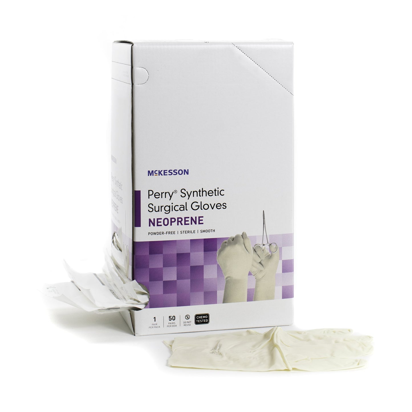 GLOVE, SURG NPRN 8.0 STR2 SMTHCHEMO