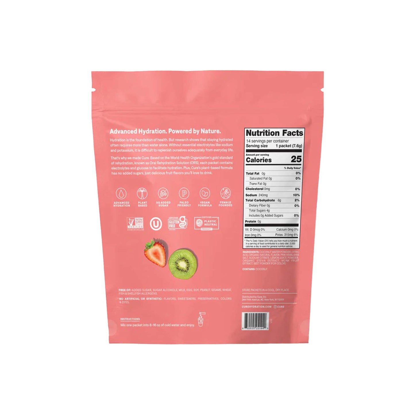 SUPPLEMENT, ELECTROLYTE MIX STRAWBERRY KIWI