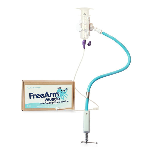 HOLDER, TUBE FEED & INFUSN W/CLAMP UP TO 2" WD BLU