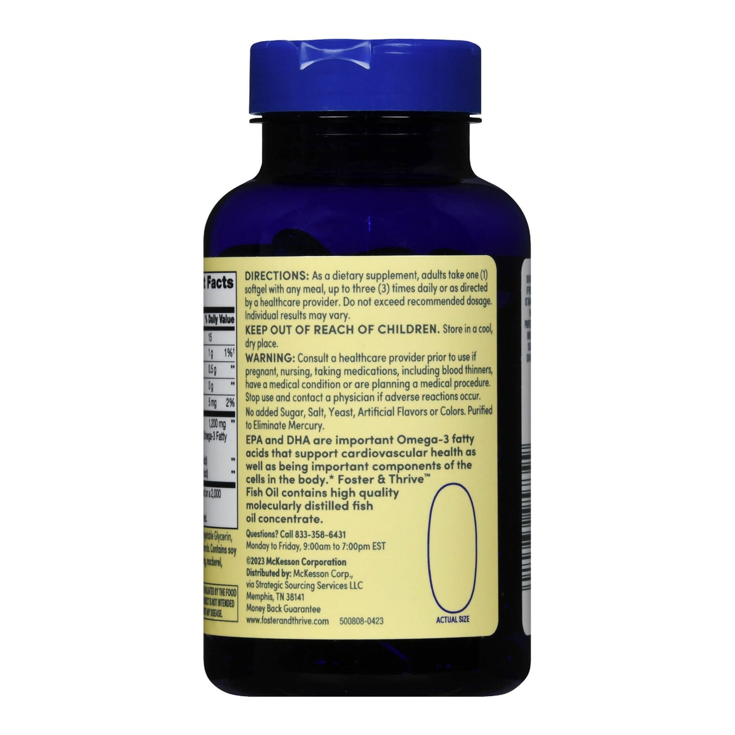 FISH OIL, CAP SGEL FT SM 1200MG