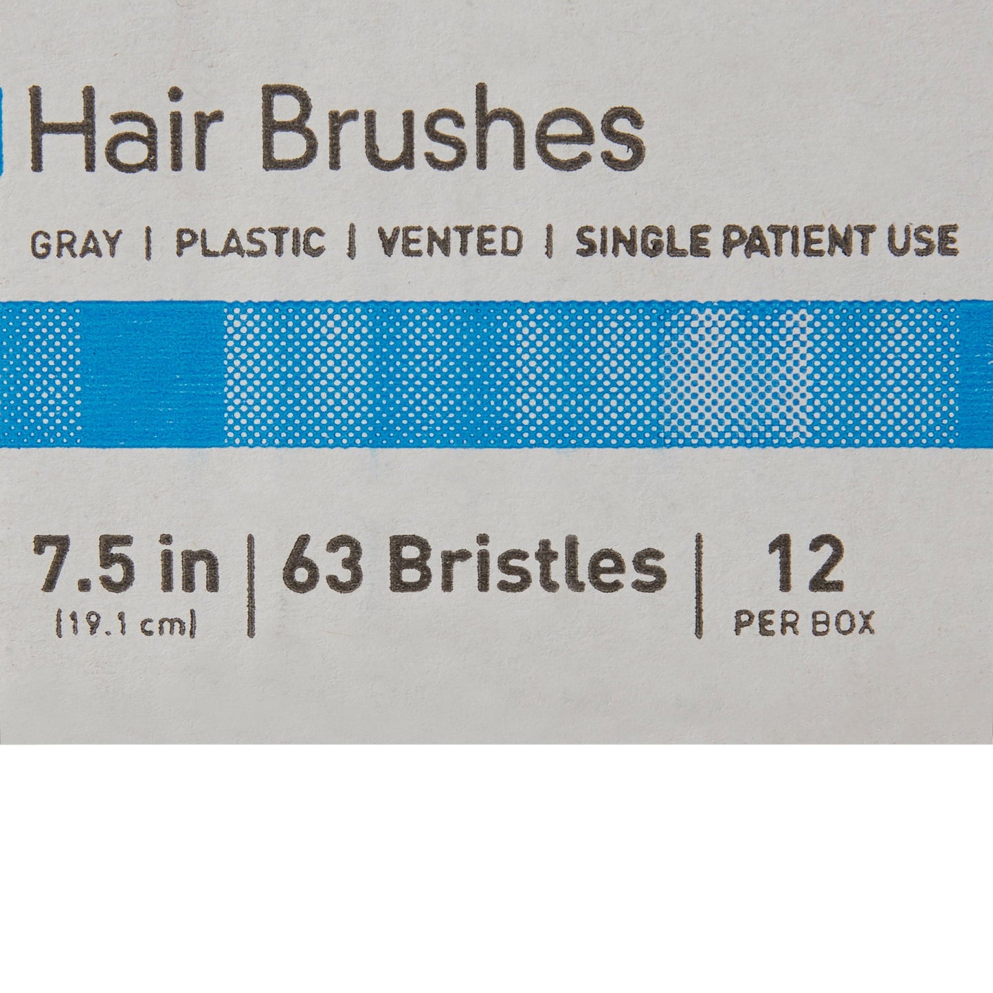 HAIRBRUSH, PLAS GRY