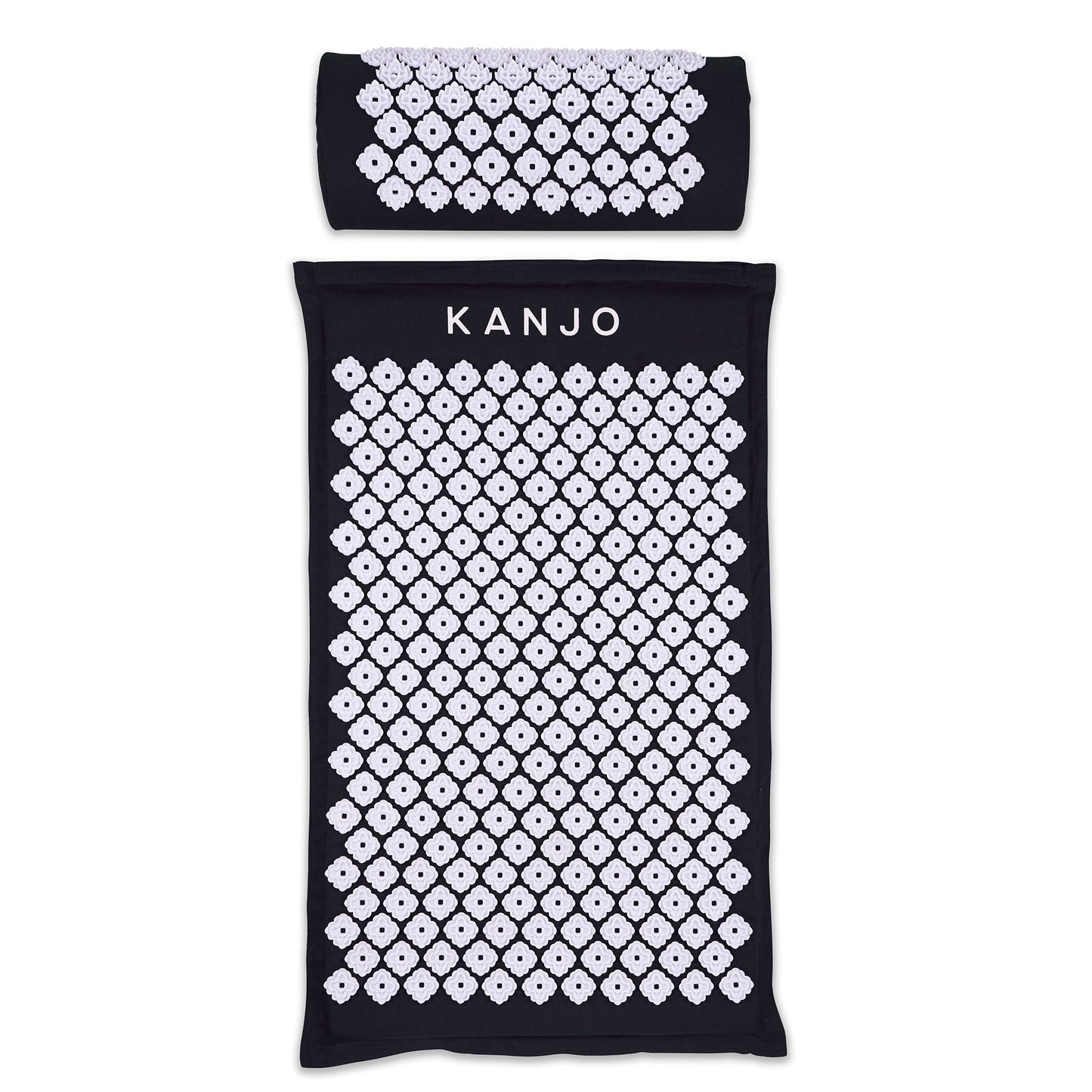 MAT SET, MAT/PILLOW ACUPRESSURE MEMORY FM ONYX
