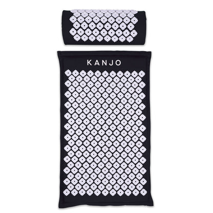MAT SET, MAT/PILLOW ACUPRESSURE MEMORY FM ONYX