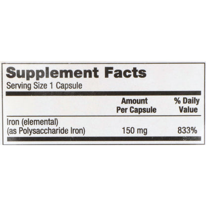 IRON FERRIC POLYSACCHARIDE, CAP 150MG