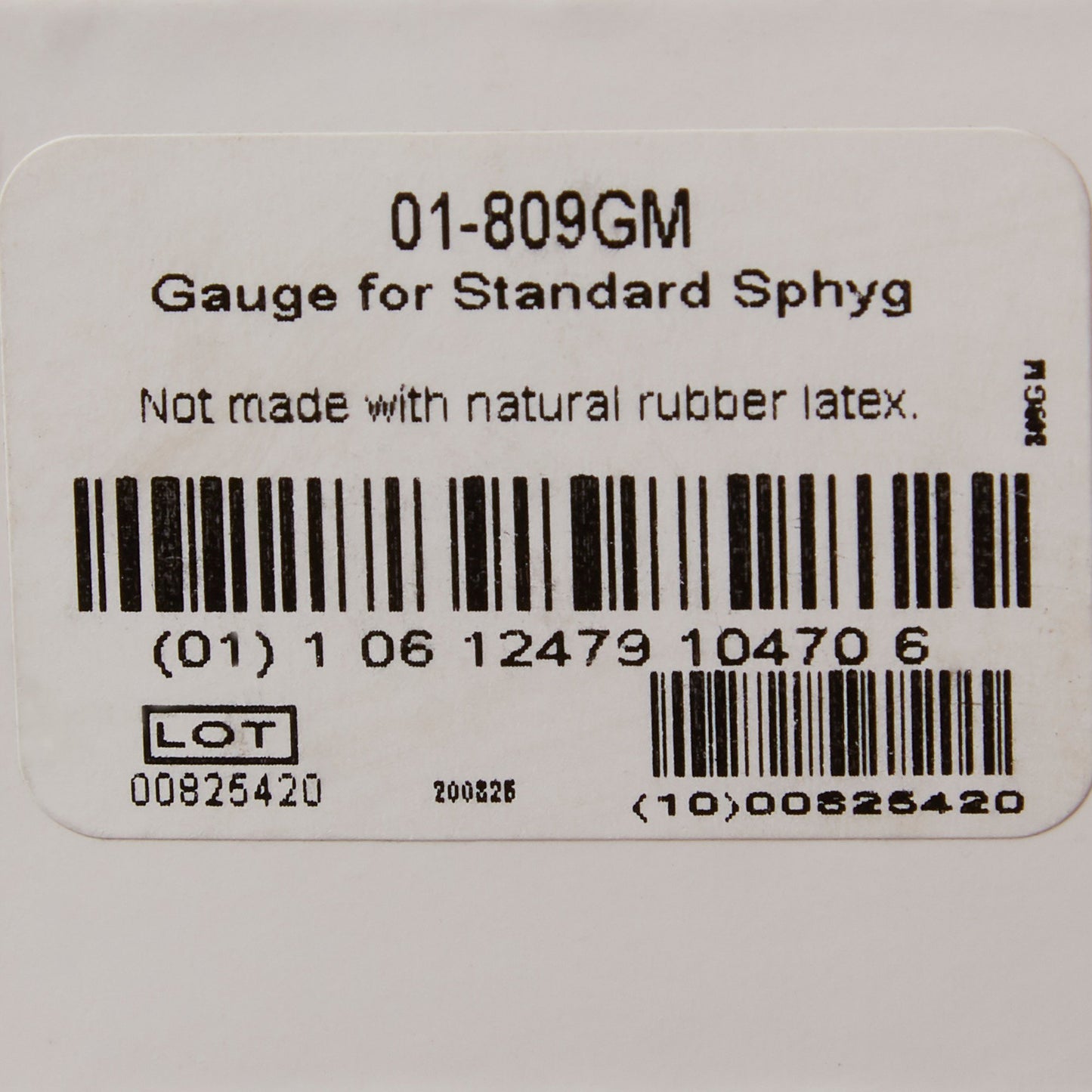 GAUGE, F/STD ANEROID SPHYG 775MGM01