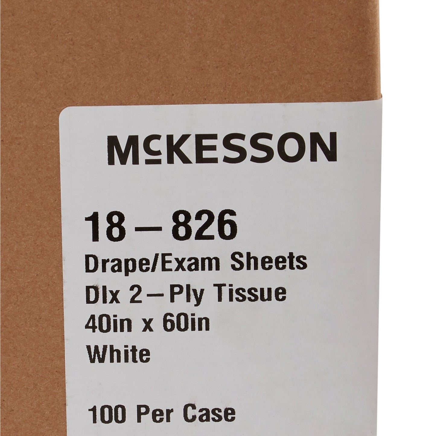 SHEET, DRAPE 2PLY WHT 40X60