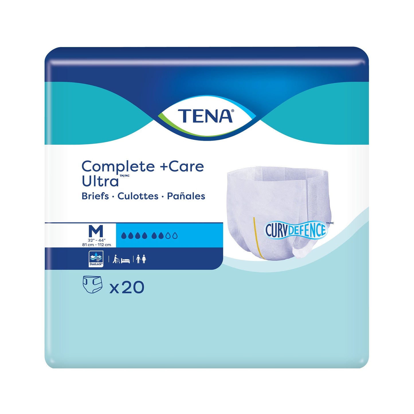 BRIEF, ULTRA TENA COMPLETE +CARE MED