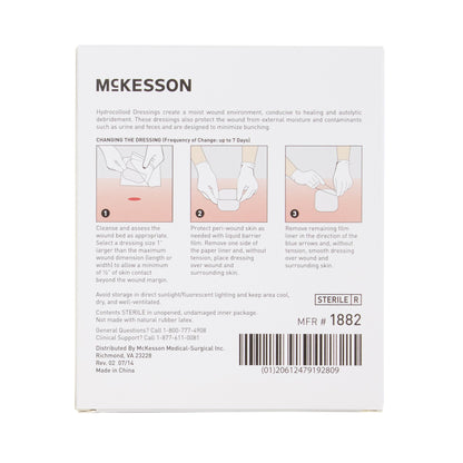 DRESSING, HYDROCOLLOID THIN STR 2"X2"