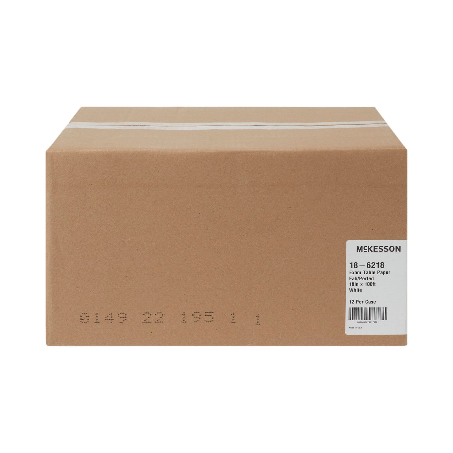 PAPER, TABLE CREPE/POLY W/PERF18"X100'