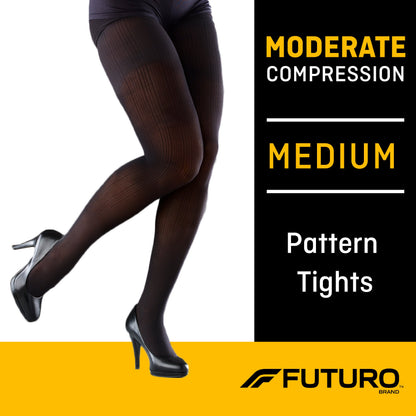 PANTYHOSE, COMPRESSION FUTUROBLK 15-20MMHG MED