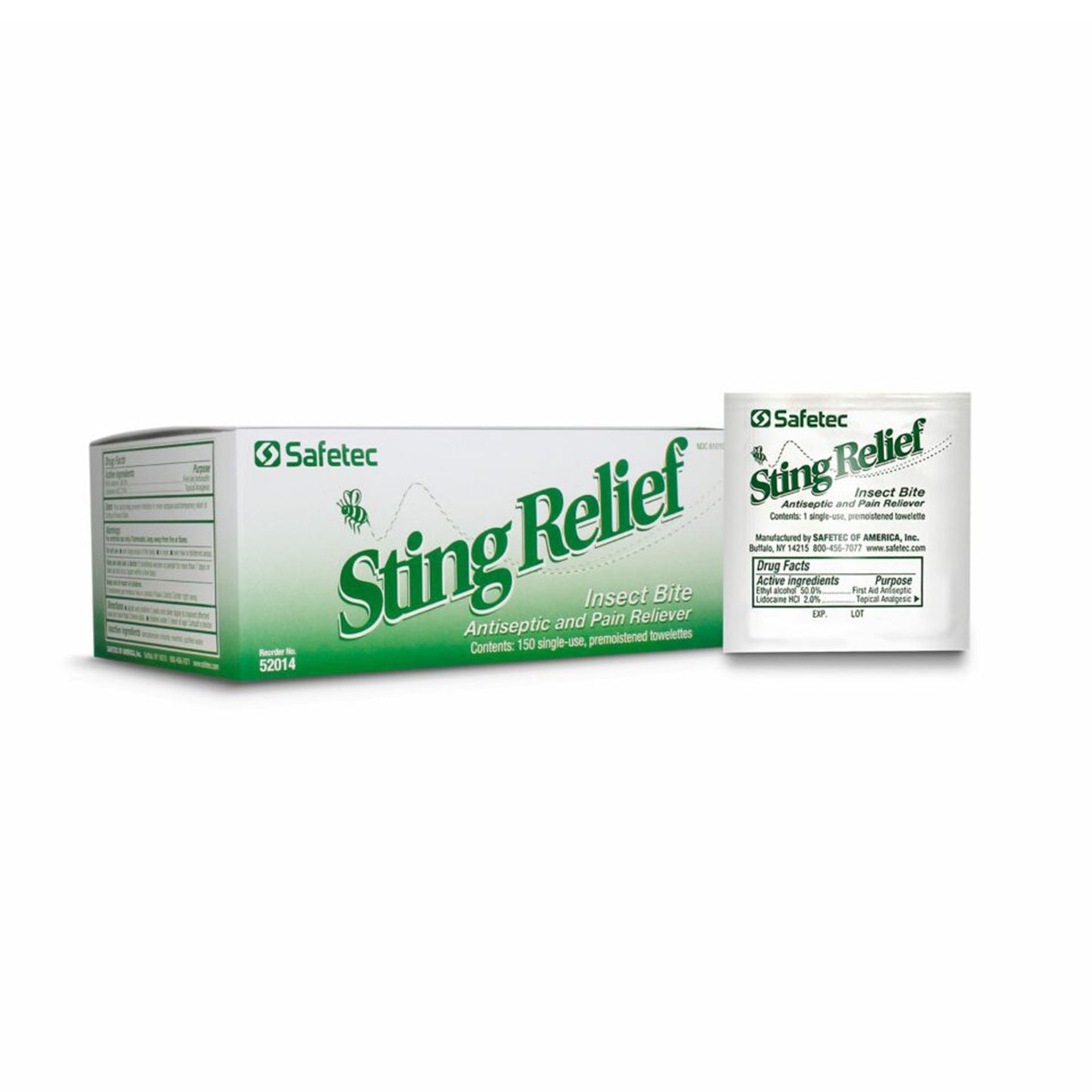 WIPE, STING RELIEF TOWELETTES