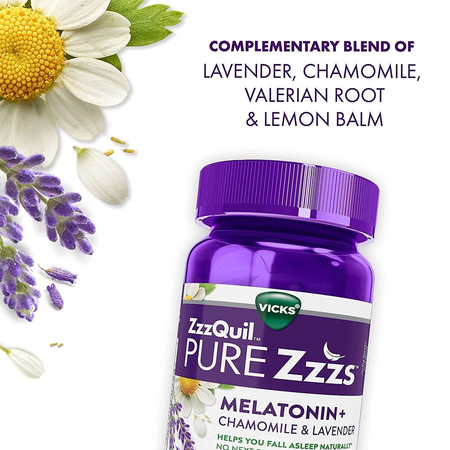 ZZZQUIL, GUMMIES MELATONIN+CHAMOMILE LAV