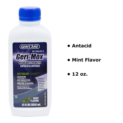 ANTACID, LIQ GERI-MOX ANTIGASREG STRNTH MINT 12OZ