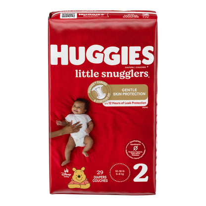 DIAPER, HUGGIES LITTLE SNUGGLERS JUMBO SZ2