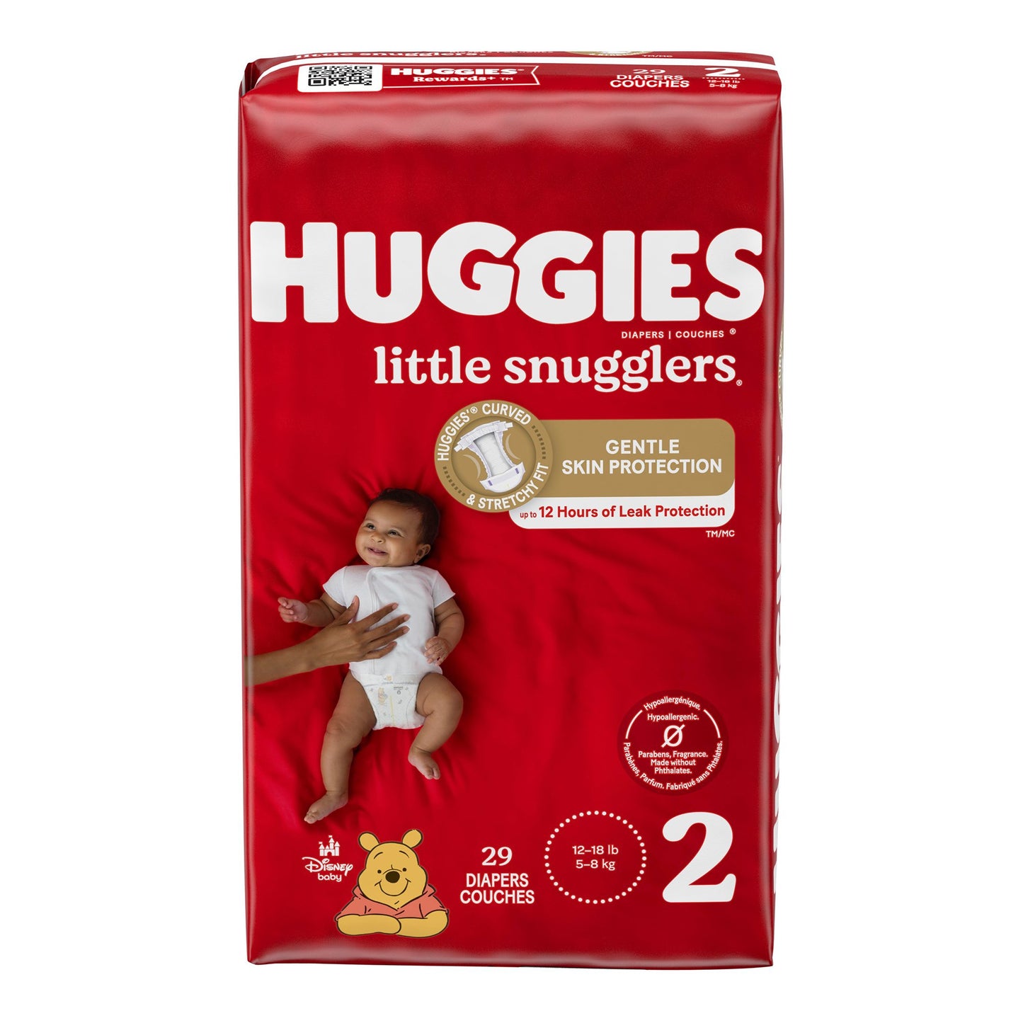 DIAPER, HUGGIES LITTLE SNUGGLERS JUMBO SZ2