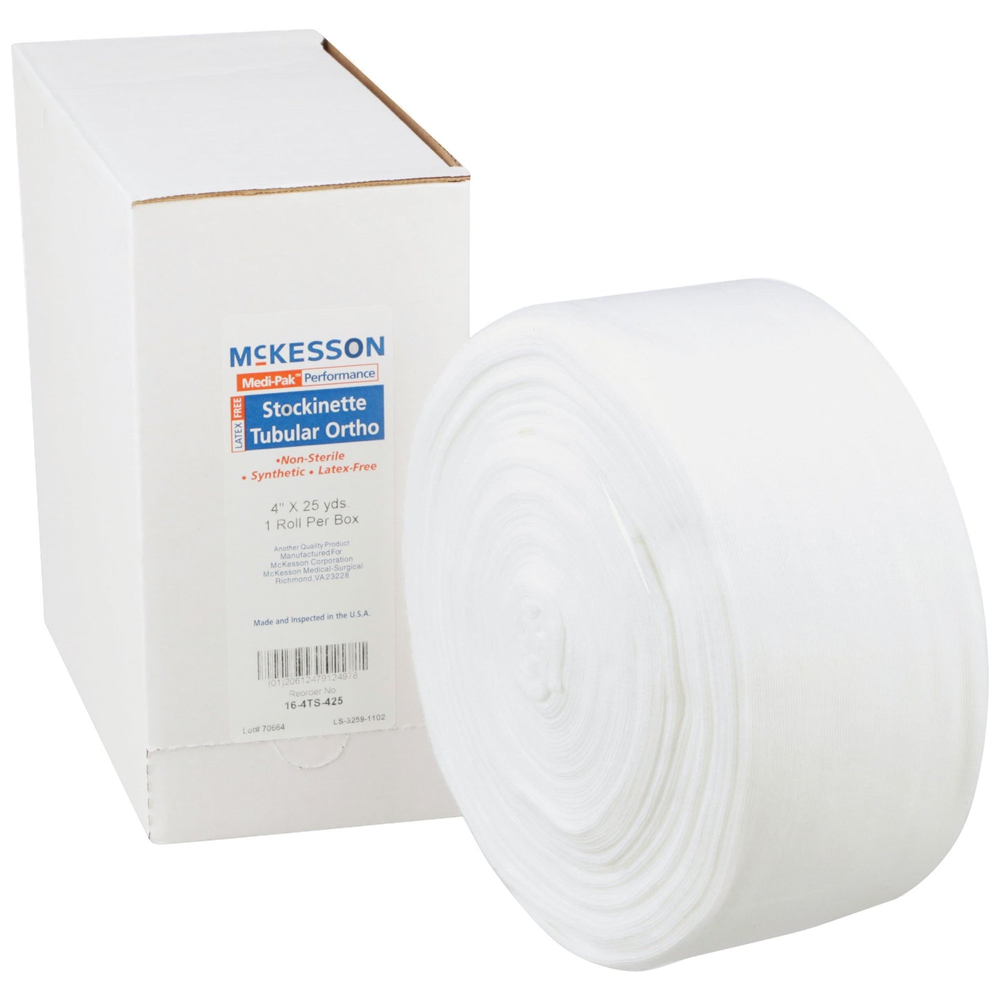 STOCKINETTE, TUBE POLY 4"X25YD