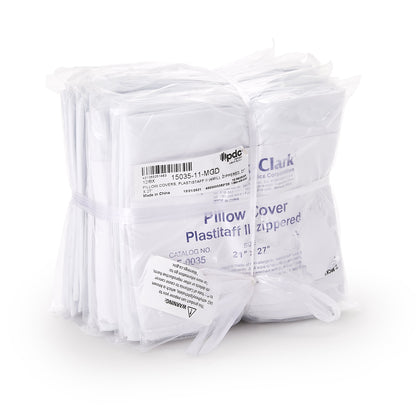 COVER, PILLOW ZIPPER 21"X27" 4MIL WHT