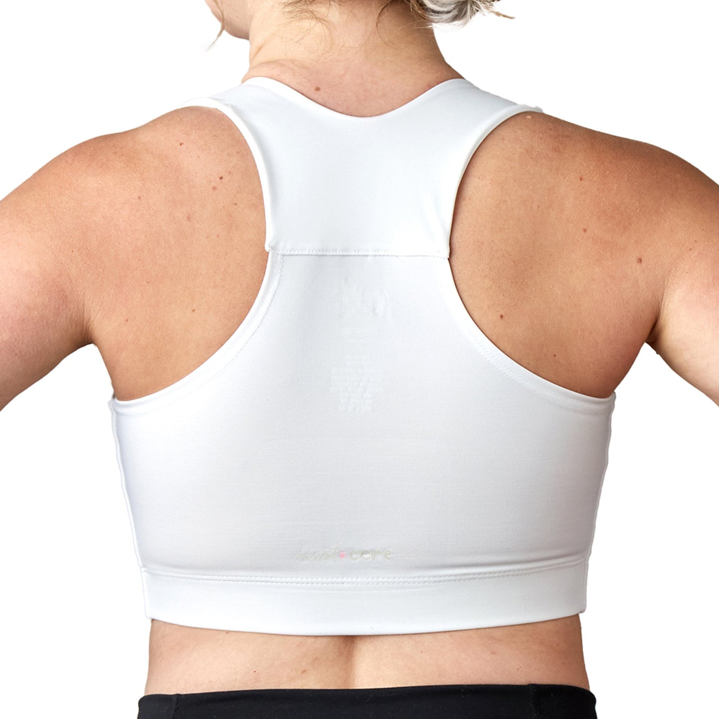 BRA, PST-OP LARISSA W/PCKT PUFF DRN TAB WHT LG