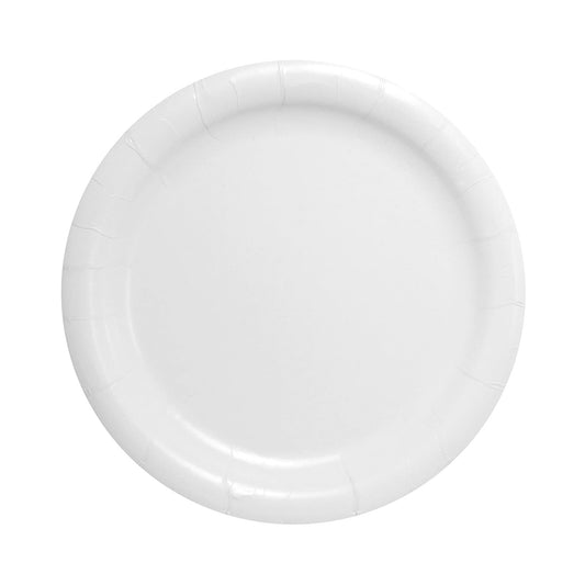 PLATE, PAPER HEAVY WEIGHT WHITE 9"