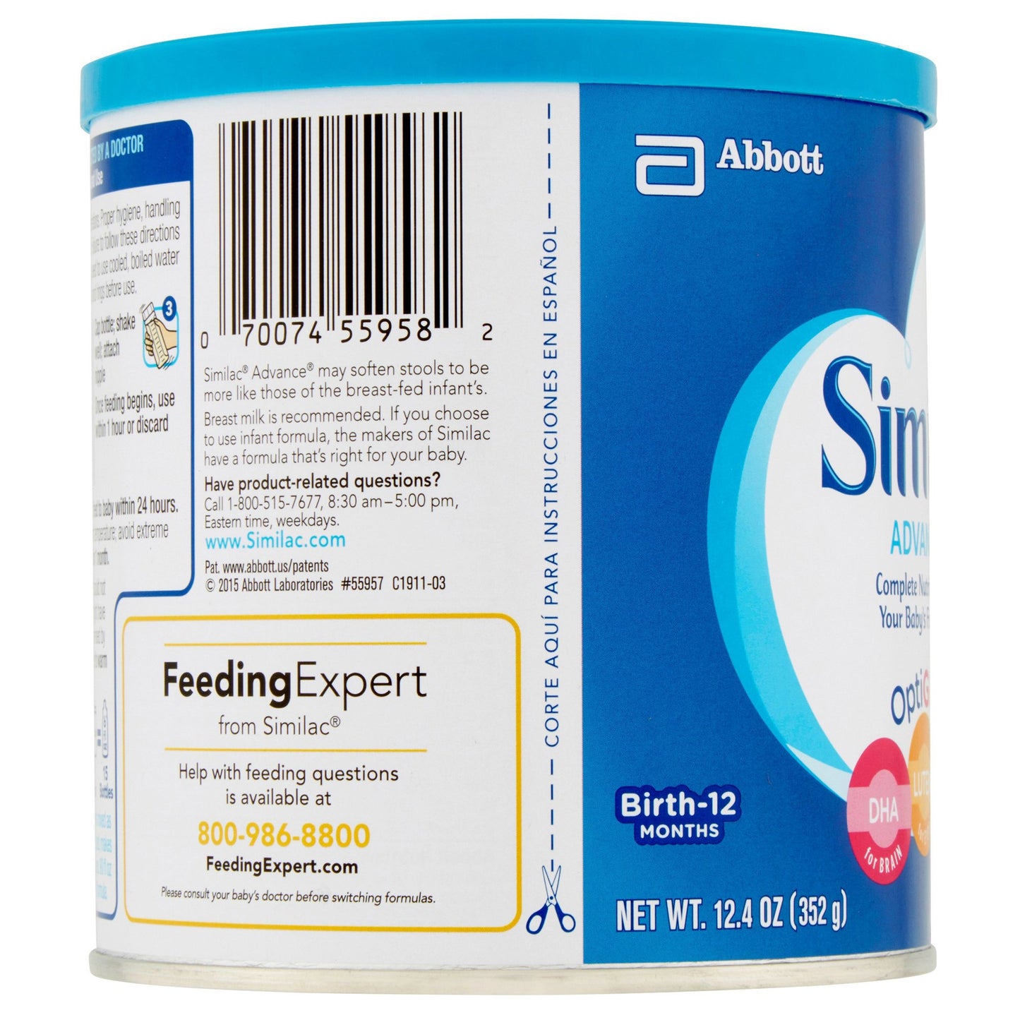 SIMILAC, LF ADVNC PDR 12.4OZ