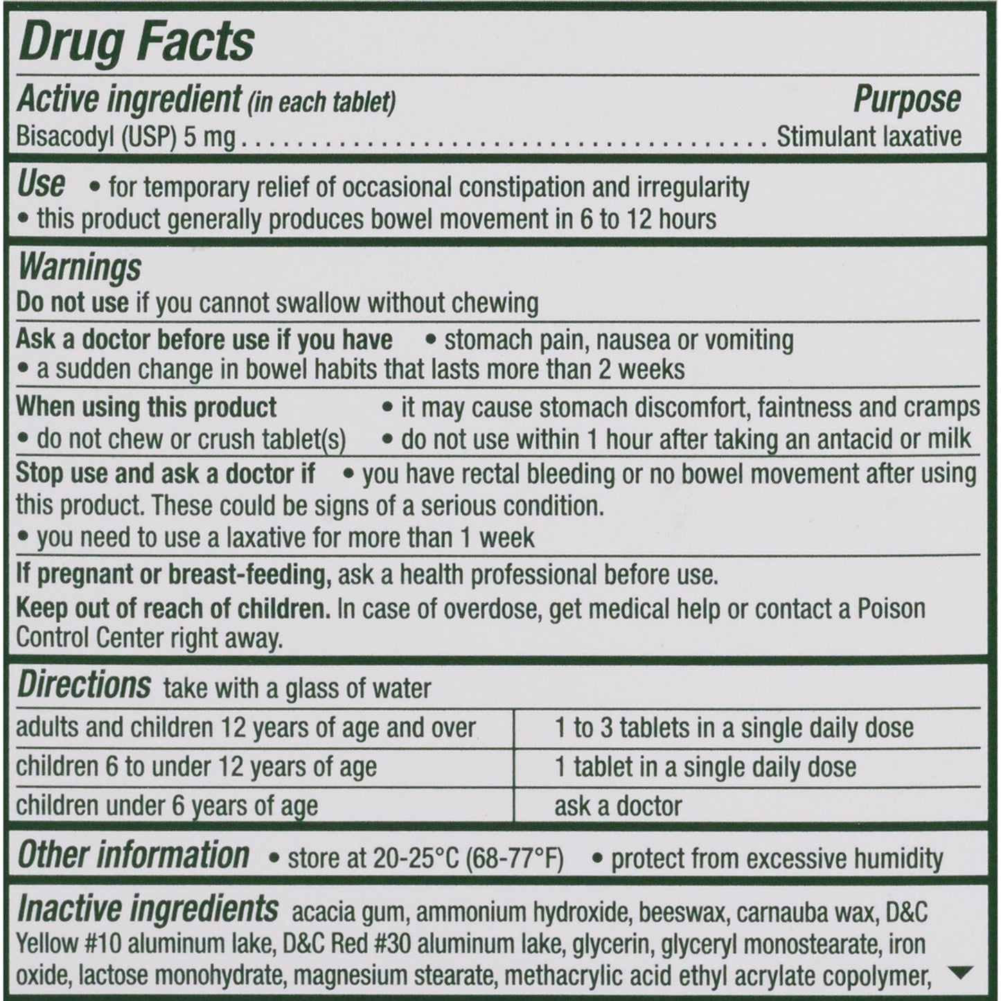 DULCOLAX, TAB 5MG