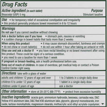 DULCOLAX, TAB 5MG