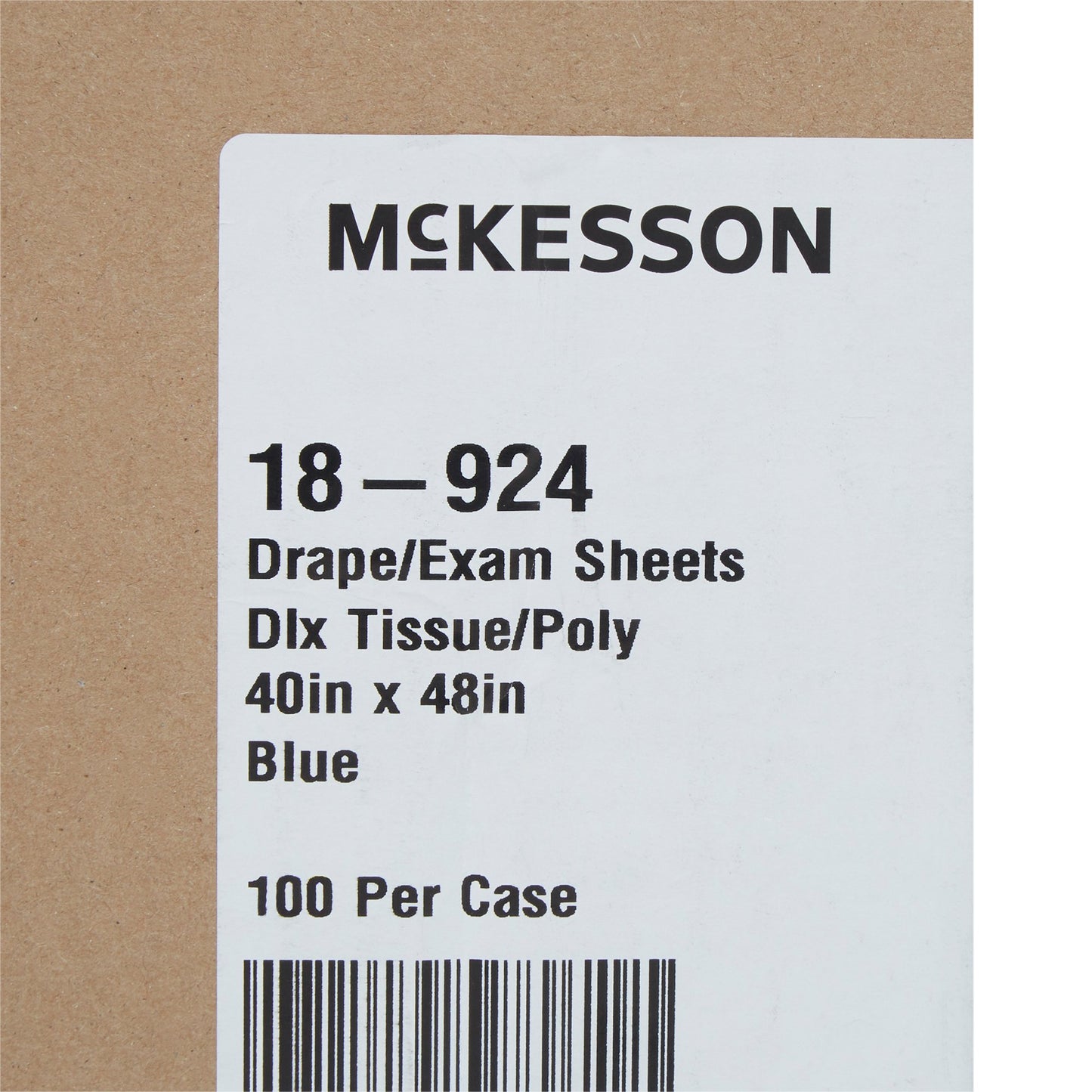 SHEET, DRAPE TISSUE/POLY BLU 40X48