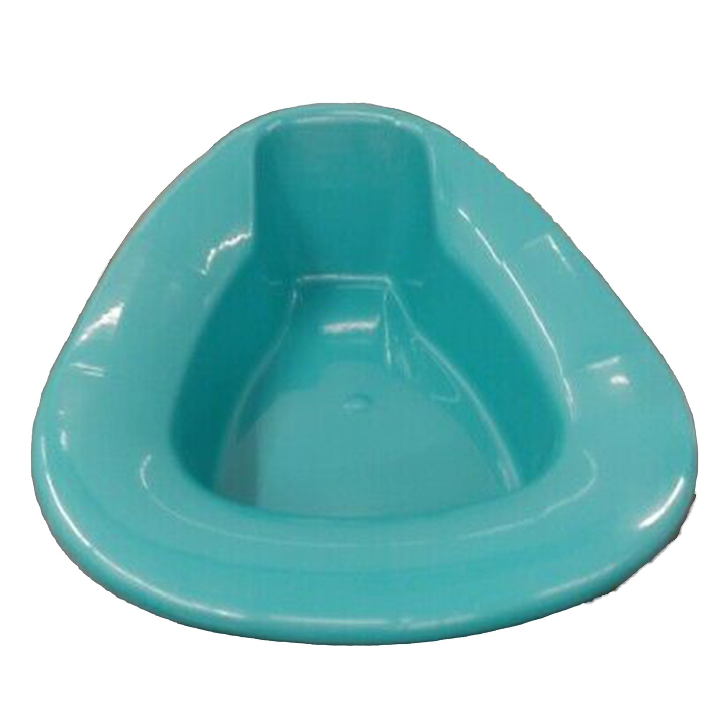 BEDPAN, COMMODE STYLE STACKABLE TURQUOISE