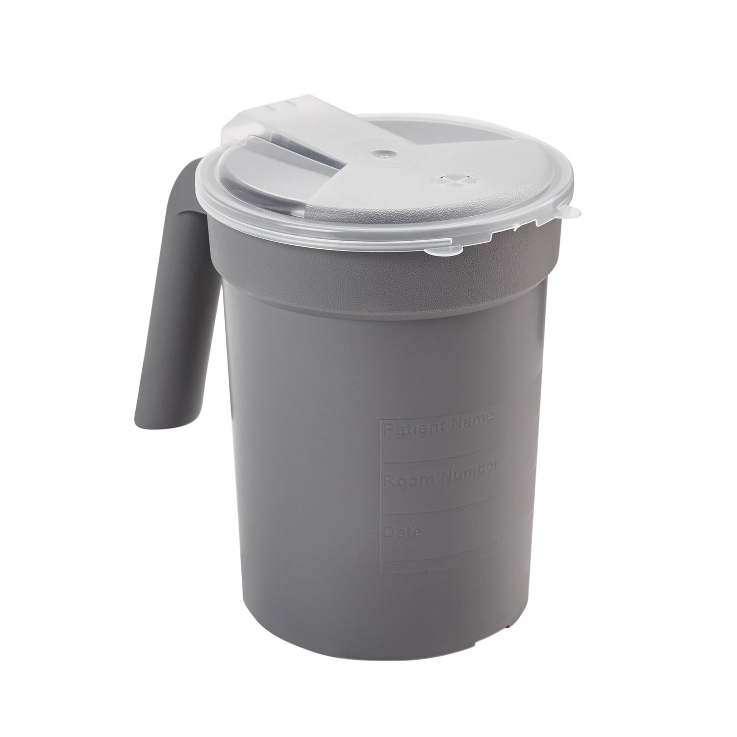 PITCHER, BEDSIDE W/LID GRAPHITE 32OZ