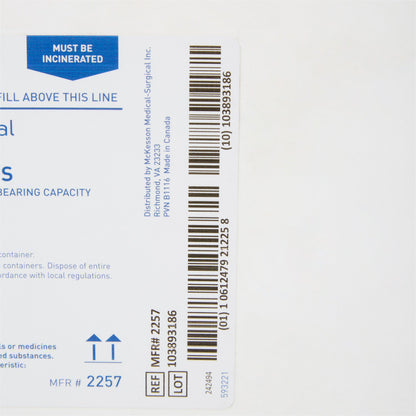 CONTAINER, SHARPS PHARMA WHT/BLU 18GL