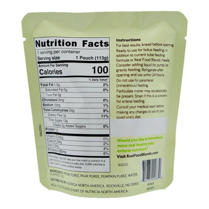 ENTERAL FEEDING, FOOD BLEND MINI PRUNE/PEARS & PUMPKN