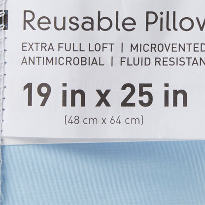 PILLOW, RUSBL MCRVNT XFULL BLU19X25"