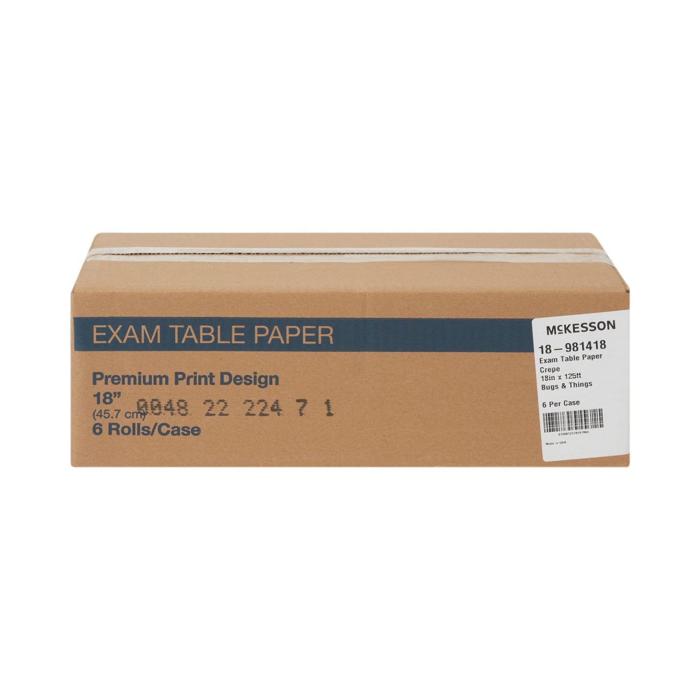 PAPER, TABLE CREPE BUGS PRNT 18"X125'