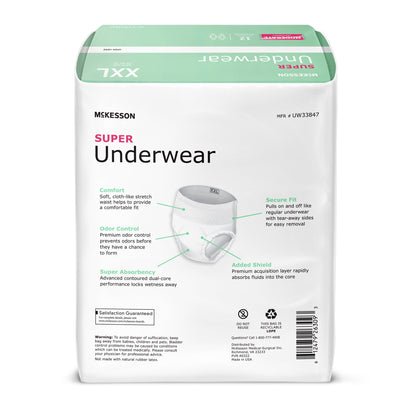 UNDERWEAR, SUPER 2XLG 68-80
