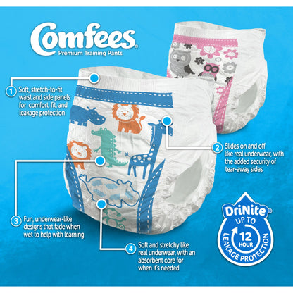PANTS, TRAINING COMFEES BOYS SZ3T-4T