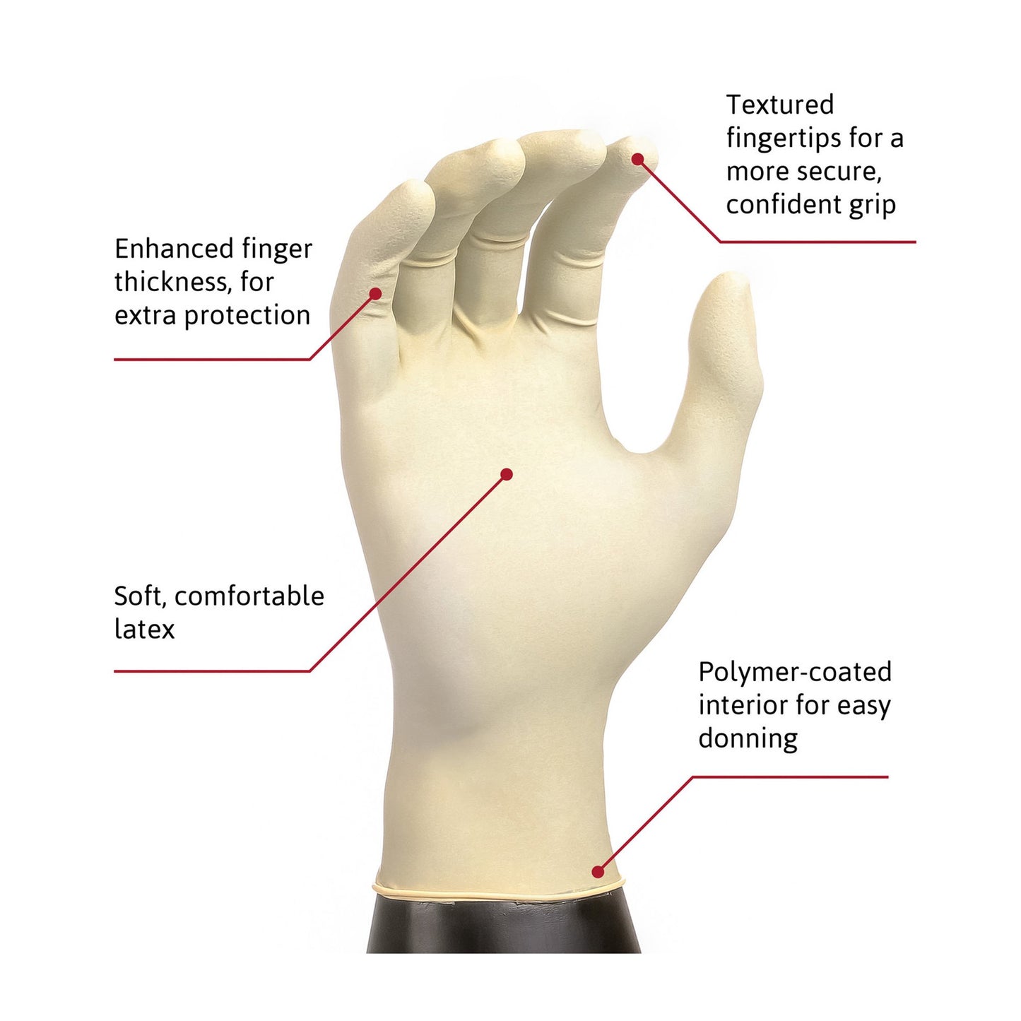 GLOVE, EXAM LTX MED N/S