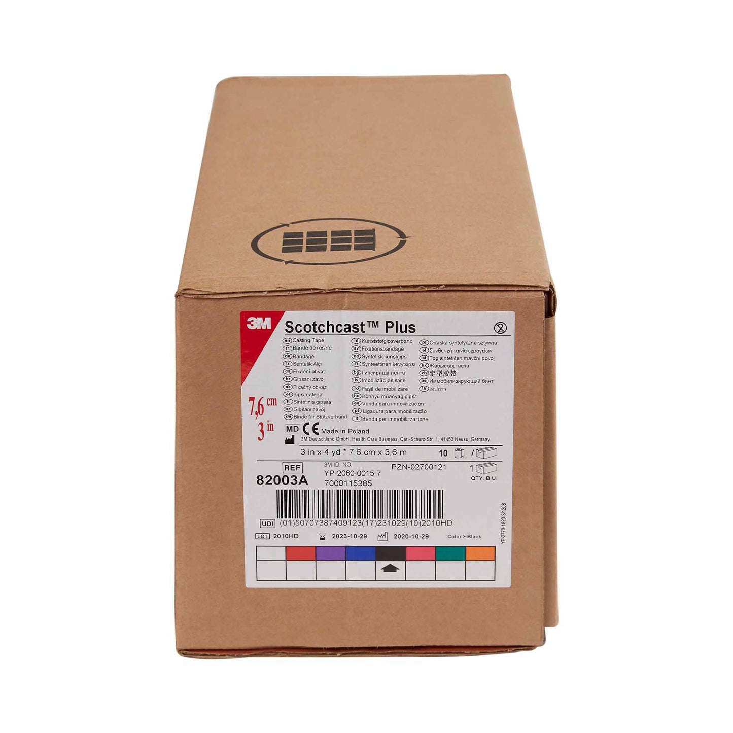 TAPE, CAST SCOTCHCAST 3"X4YDSBLK