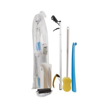 HIP KIT, W/SHOEHORN/SPONGE/REACHER/SOCK AID 26" FABENT