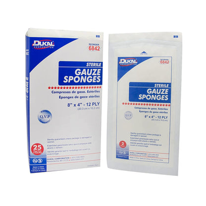 SPONGE, WND CARE GAUZE STR 8X412PLY