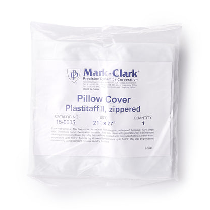 COVER, PILLOW ZIPPER 21"X27" 4MIL WHT