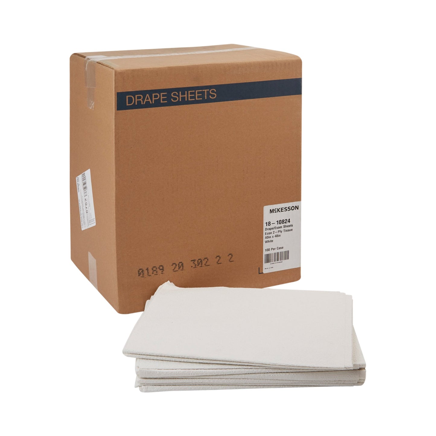 SHEET, DRAPE 2PLY ECON WHT 40X48