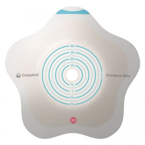 BARRIER, OSTOMY SENSURA CLICKCTF 2PC BLU 3/8" 2 1/8"