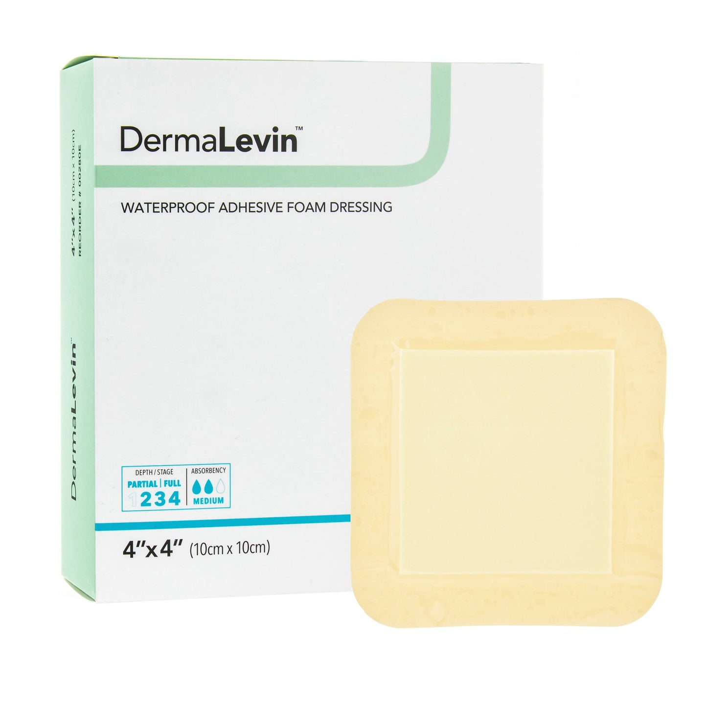 DRESSING, WND DERMALEVIN 4X4