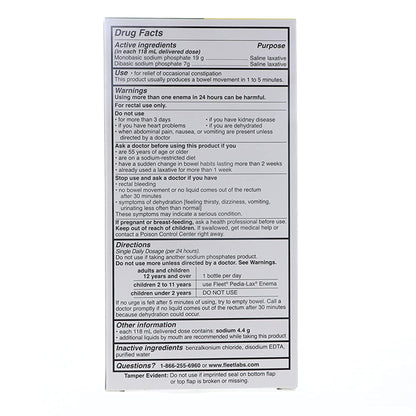 ENEMA, SOL FLEET 19G-7G/118ML4.5OZ