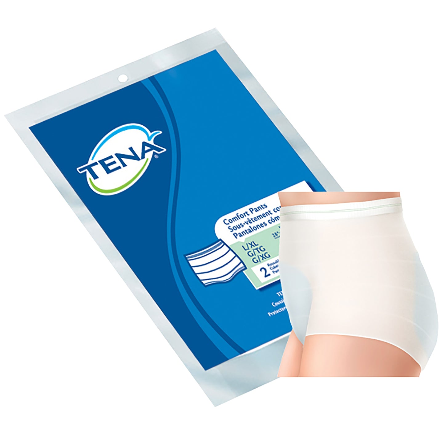 PANTS, TENA COMF REUSE 28"-52"MED/XLG
