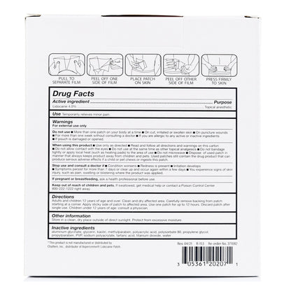LIDOCAINE PAIN RELIEF, PATCH 4%