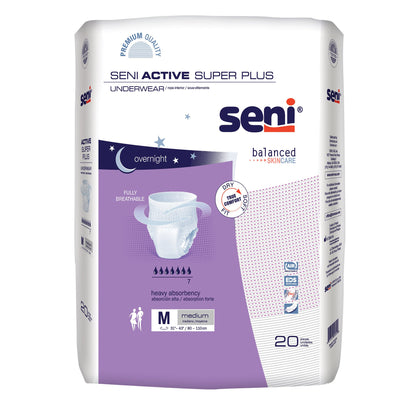 UNDERWEAR, INCONT ACTIVE SUPER+ MED 31"-43"