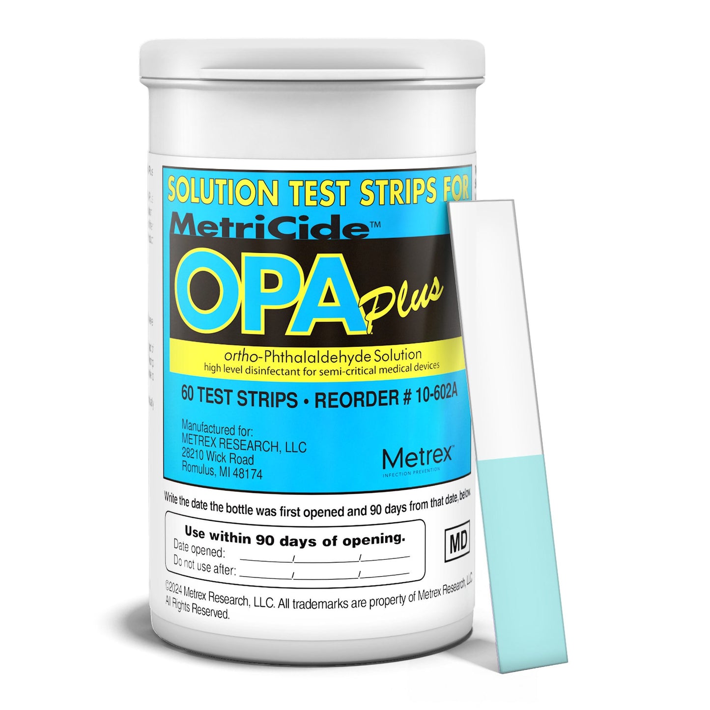 TEST STRIP, OPA PLUS METRICIDE